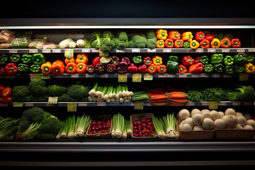 農產品新鮮蔬菜貨架攝影圖 攝影圖